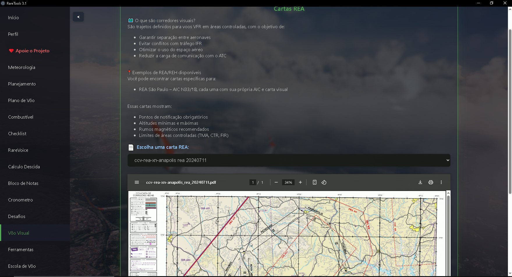 Voo Visual - Biblioteca de cartas REA em PDF